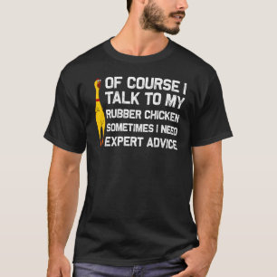 T-shirt Cadeau drôle de poulet en caoutchouc hommes femmes