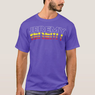 T-shirt Cadeau drôle de prénom Jeremy Vintage Sunset Jerem