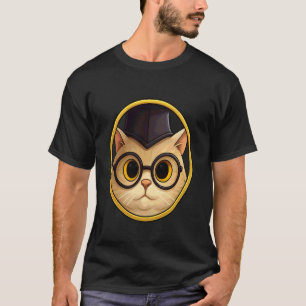 T-shirt cadeau drôle de professeur chat pour C