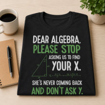 Cadeau drôle de professeur de maths algèbre Arrête