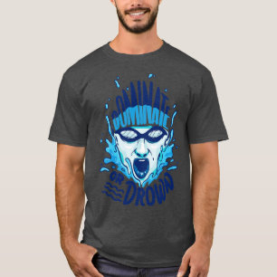 T-shirt Cadeau drôle de water-polo de natation Dominez ou