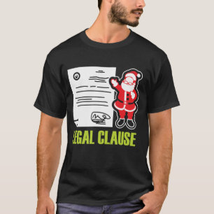 T-shirt Cadeau drôle le père noël juridique d'avocat