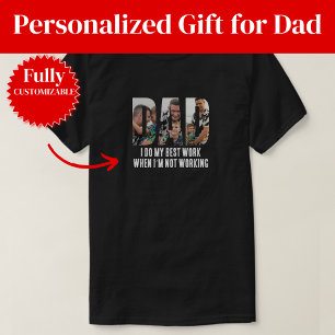 T-shirt Cadeau drôle pour papa qui ne travaille pas