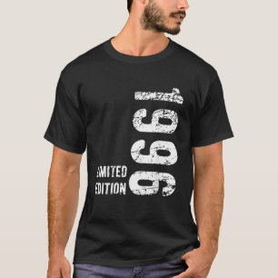 T-shirt Cadeau Drôle Rétro Fabriqué en 1996 Anniversaire L