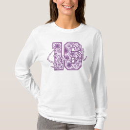T-shirt Cadeau du 16e anniversaire Sweet 16 lavande violet