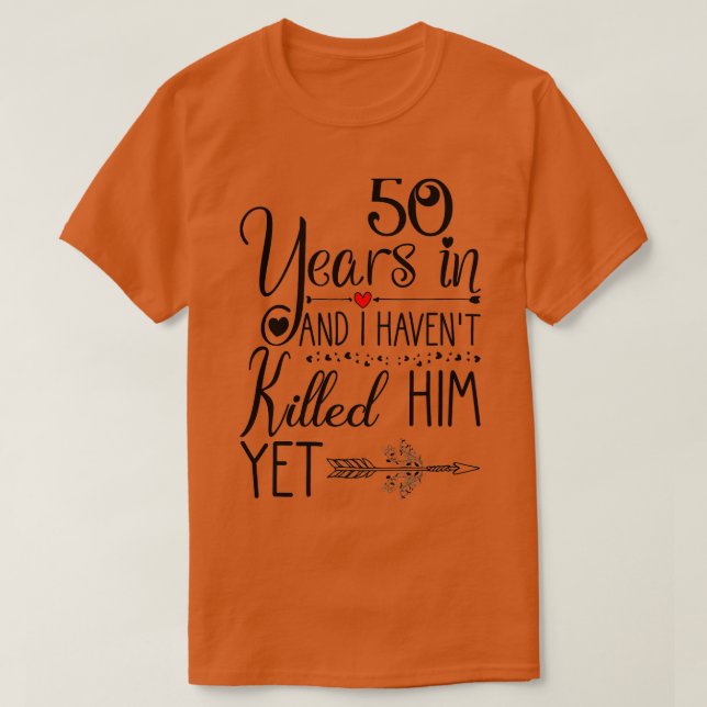 T-shirt Cadeau du 50e anniversaire du Mariage pour ses 50  (Design devant)