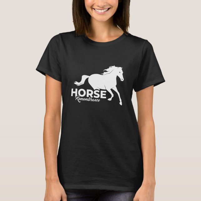 T-shirt Cadeau du souvenir du cheval (Devant)