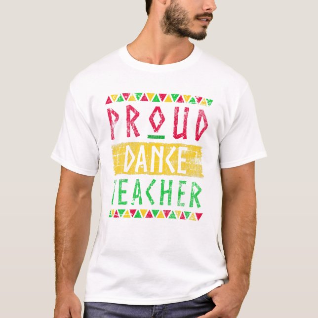 T-shirt Cadeau enseignant de danse pour Noir (Devant)