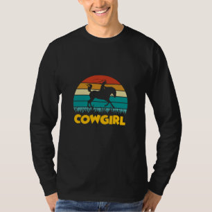 T-shirt Cadeau équestre Vintage Cowgirl