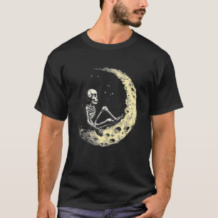 T-shirt Cadeau Espace Éclipse Lunaire Croissant de Lune Sq