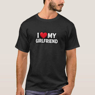 T-shirt Cadeau esthétique pour petit ami J'adore ma petite
