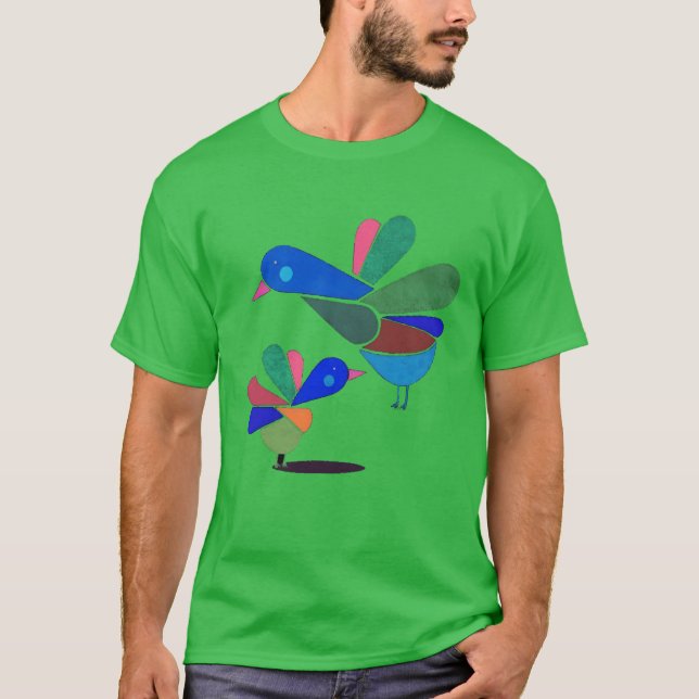 T-shirt Cadeau familial aux oiseaux (Devant)