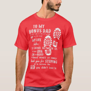 T-shirt Cadeau Fête des pères Homme Bonus Papa De Stepdad