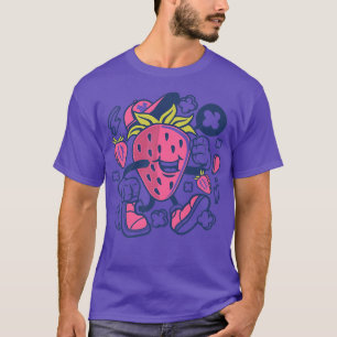 T-shirt Cadeau fraise pour garçons filles Gag végétarien G
