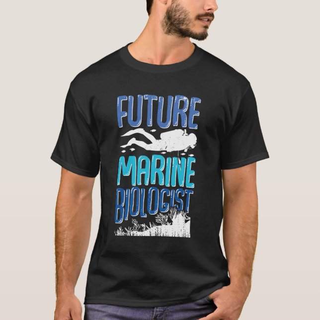 T-shirt Cadeau futur biologiste marin (Devant)