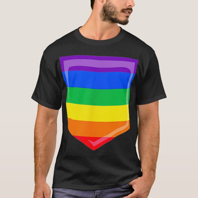 T-shirt Cadeau Gay pride lesbien LGBTQ Rainbow Flag Queer  (Devant)