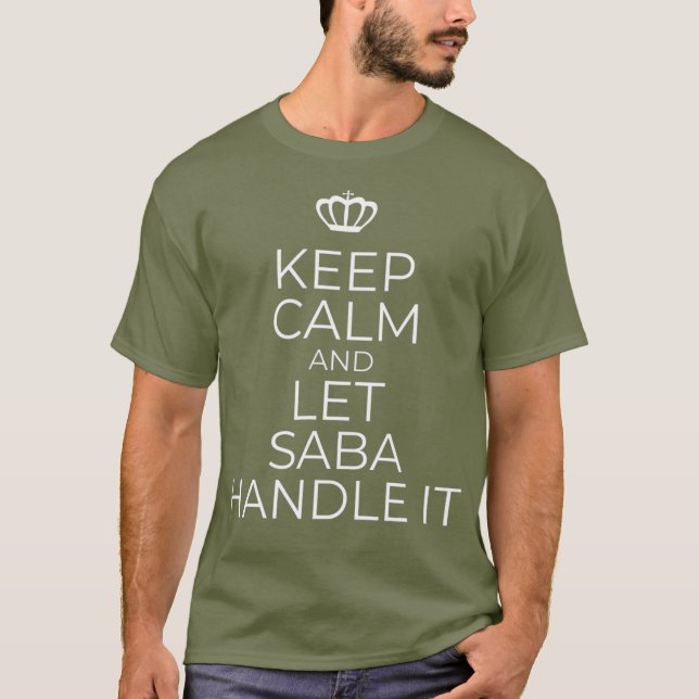 T-shirt Cadeau grand-parent hébreu Saba (Devant)