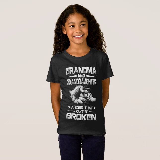 T-Shirt Cadeau Grandma Et Grandgirl (Devant entier)