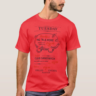 T-shirt Cadeau Heyuesday Pig N A Poke