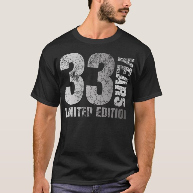 T-shirt Cadeau Homme 33 Ans Cadeau Homme 33 Cadeau Anniver (Devant)