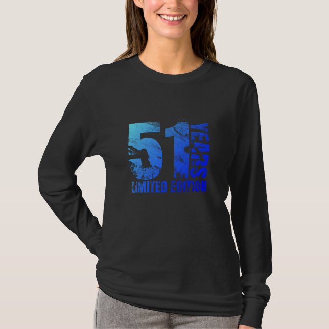 T-shirt Cadeau homme 51 ans cadeau 51 cadeau d'anniversair (Devant)