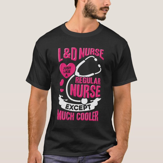 T-shirt Cadeau Infirmière De Travail Et De Livraison (Devant)