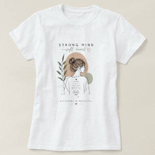 T-shirt Cadeau Inspirant pour Femmes à l'Esprit Fort et au