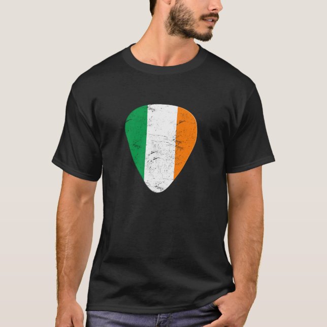 T-shirt Cadeau irlandais de plectre de sélection de joueur (Devant)