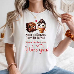 T-shirt Cadeau Je T'Aime Nourriture Drôle Saint Valentin F