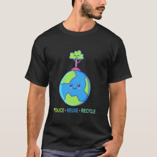 T-shirt Cadeau Jour de la Terre Recyclage Environnement Ré