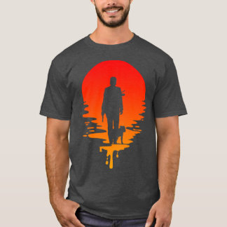 T-shirt Cadeau JWick et coucher de soleil pour chien