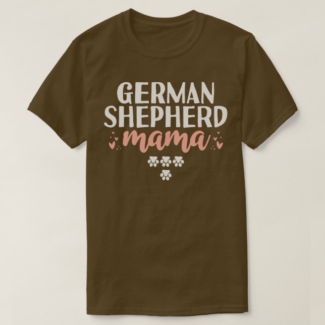 T-shirt Cadeau Mama berger allemand (Design devant)