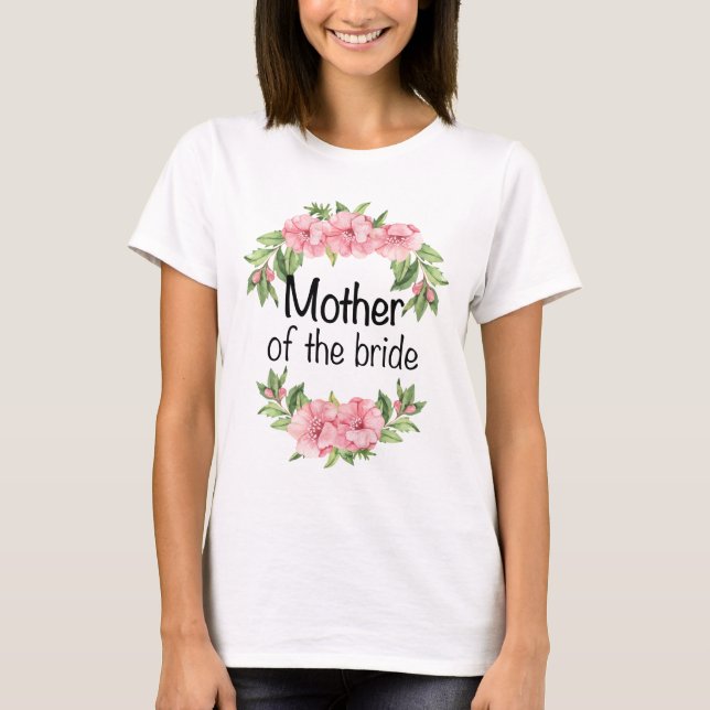 T-shirt Cadeau mariage pour mère mariée mère de la mariée (Devant)