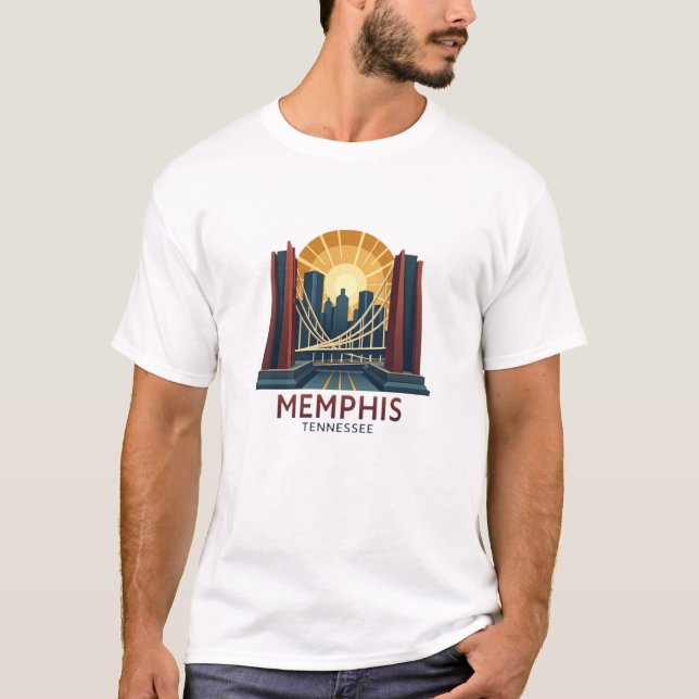 T-shirt Cadeau Memphis Tennessee (Devant)