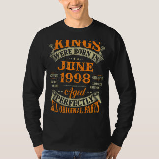 T-shirt Cadeau Mens 24th Birthday Pour Les Rois Nés En Jui