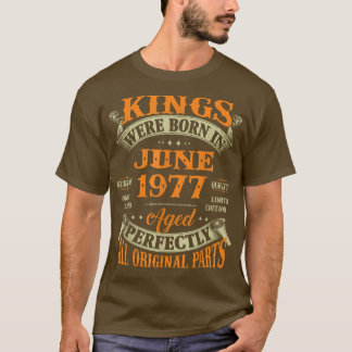T-shirt Cadeau Mens 45th Birthday Pour Les Rois Nés En Jui