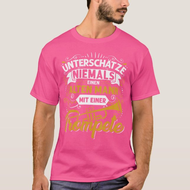 T-shirt Cadeau Mens Pour Les Joueurs De Trumpet Hommes Tru (Devant)