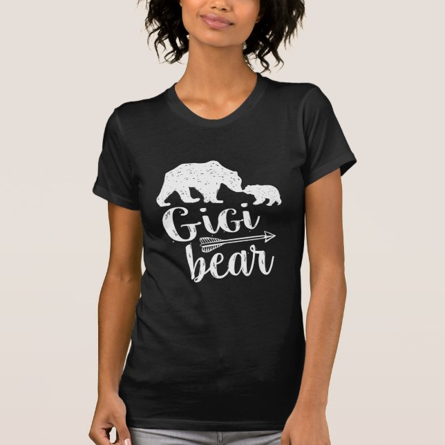 T-shirt Cadeau mignon de grand-maman d'ours de Gigi grand (Devant)