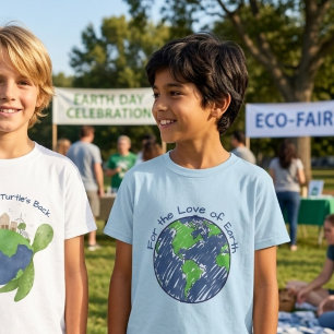 T-shirt Cadeau minimal éco pour les enfants pour l'amour d