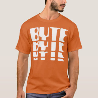 T-shirt Cadeau Nerd Informatique Byte Rétro 70 secondes
