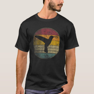 T-shirt Cadeau Oiseau Colibri Style Rétro Les années 70 80