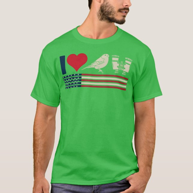 T-shirt Cadeau ornithologique d'observation des oiseaux (Devant)