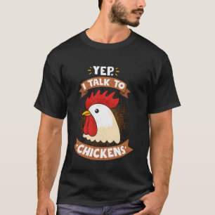 T-shirt Cadeau Ouais je parle des chemises de poulets Mign