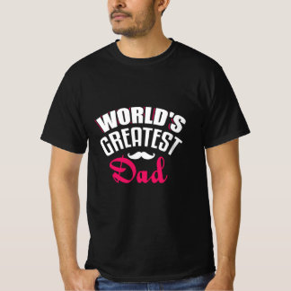 T-shirt Cadeau Papa Meilleur Papa du Monde