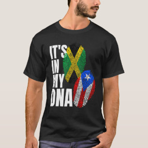 T-shirt Cadeau patrimonial de l'ADN du drapeau jamaïcain p
