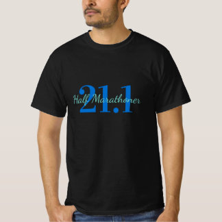 T-shirt Cadeau personnalisé 21,1 demi-marathon coureur