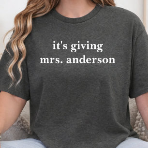 T-shirt Cadeau Personnalisé à la future Mme la Mariée pour