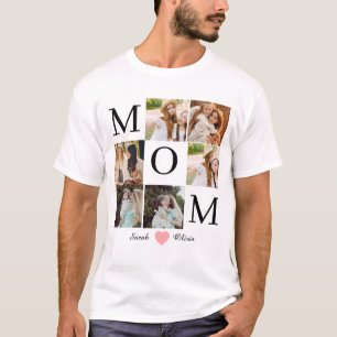 T-shirt cadeau personnalisé fête des mères photo de maman