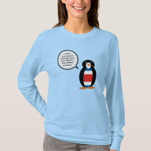 T-shirt Cadeau personnalisé Manchot Réserve naturelle Drap
