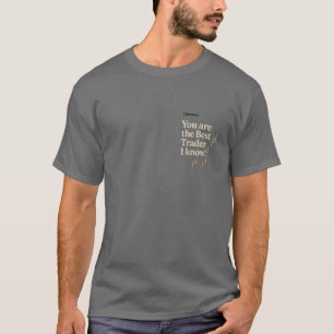 T-shirt cadeau personnalisé « Meilleur Trader que 